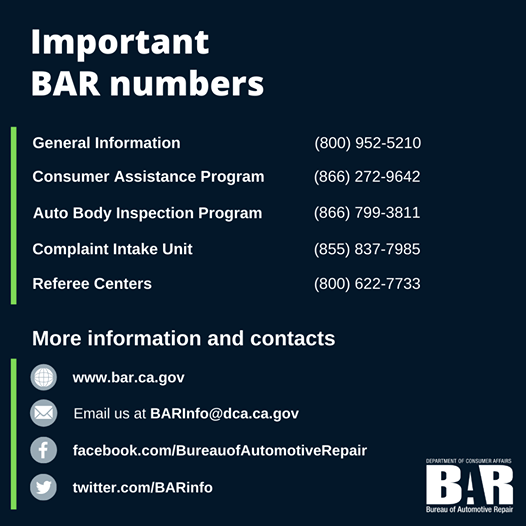 BAR NUMBERS AND GENERAL INFORMATION