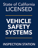 Vehicle Safety Systems Inspection Station Sign