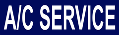 A/C SERVICE VINYL BANNER
