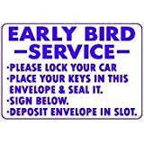 EARLY BIRD SERVICE SIGN, AP-41