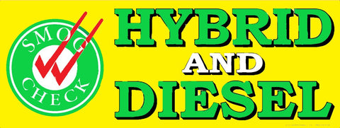Hybrid and Diesel Smog Check | Vinyl Banner