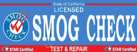 Smog Check | Star Certified | Test & Repair | Vinyl Banner