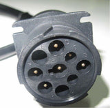16 Pin OBD2 to 8/9 Pin Black or Green ELD Diagnostics Cable Adapter