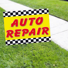 Auto Repair Yard Sign
