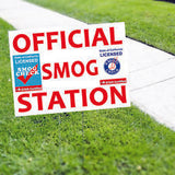 Official Smog Station Smog Check Yard Sign