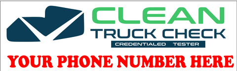 CLEAN TRUCK CHECK CUSTOM BANNER YOUR PHONE NUMBER HERE