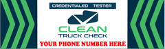 CLEAN TRUCK CHECK CUSTOM BANNER YOUR INFORMATION HERE