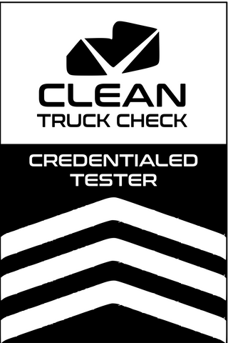 CLEAN TRUCK CHECK BLACK AND WHITE SIGN