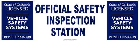 Official Safety Inspection Station Vinyl Banner