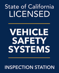 Vehicle Safety Systems Sign - Panel PLASTIC