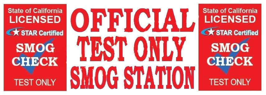 Official Test Only | Star Certified Red Shield | Vinyl Banner