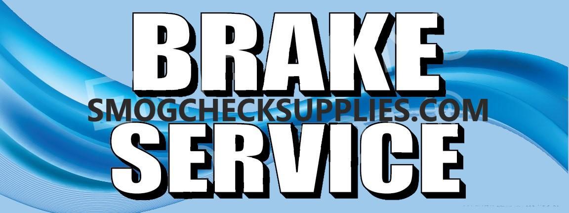 Brake Service | Blue | Vinyl Banner