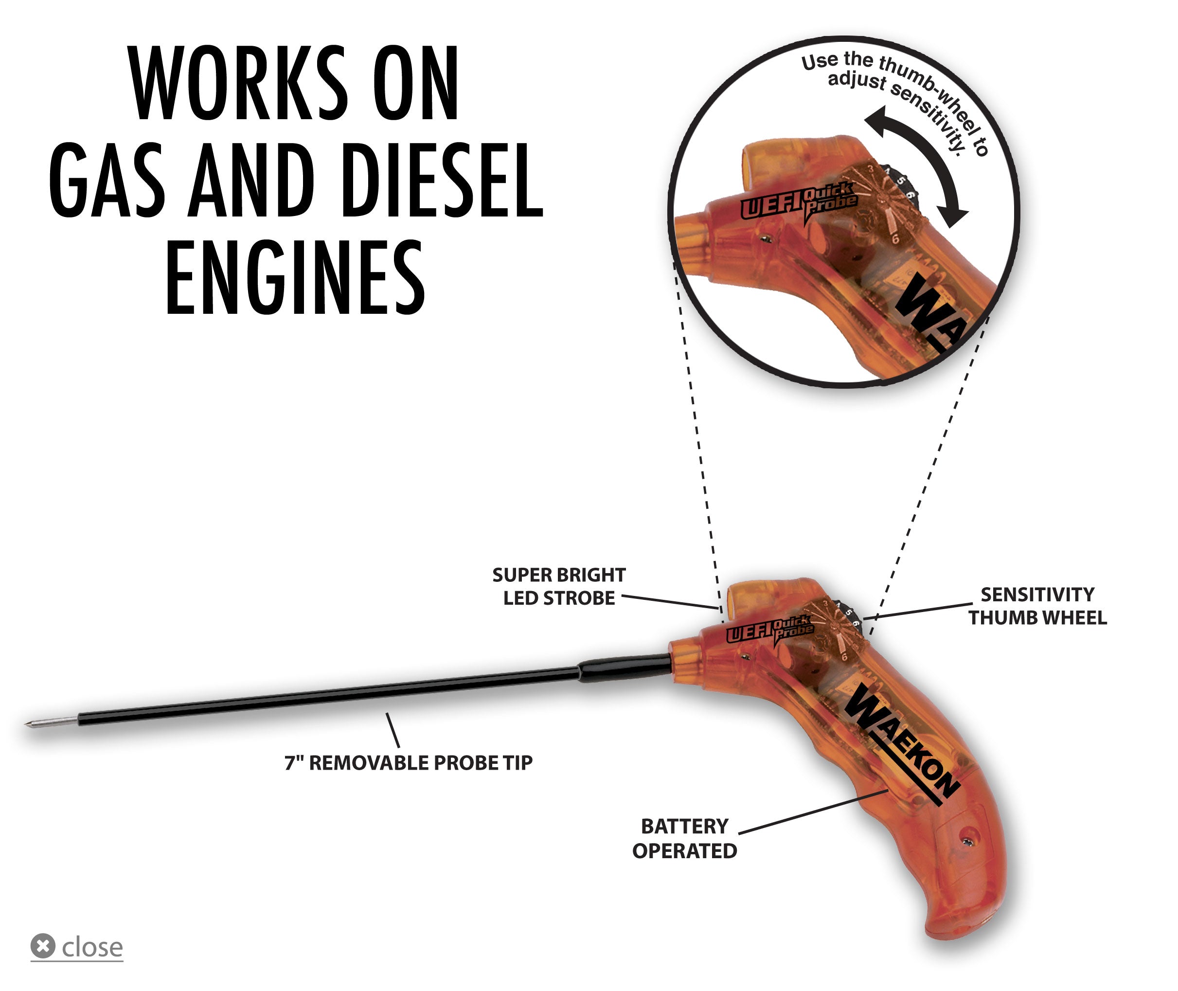 HICKOK WAEKON 76462 Universal Electronic Fuel Injector Quick Probe ...