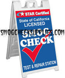 A-Frame Sidewalk Sign, Star Certified Test & Repair