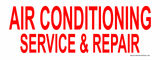 AIR CONDITIONING SERVICE & REPAIR BANNER