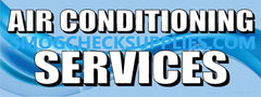 Air Conditioning Services | Blue | Vinyl Banner