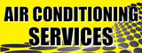 Air Conditioning Services | Yellow Gray Dots | Vinyl Banner