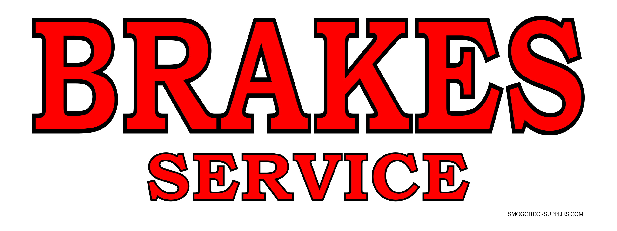 BRAKES SERVICE BANNER | Smogchecksupplies.com