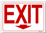 Exit (Arrow Down) Sign, EX14