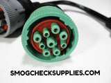 TRUCK DIAGNOSTIC CABLE Black or Green 9 to 16 pin OBD2 OBD-II diagnostic adapter cable CAN/J1939 ELD TRUCK DIAGNOSTIC CABLES