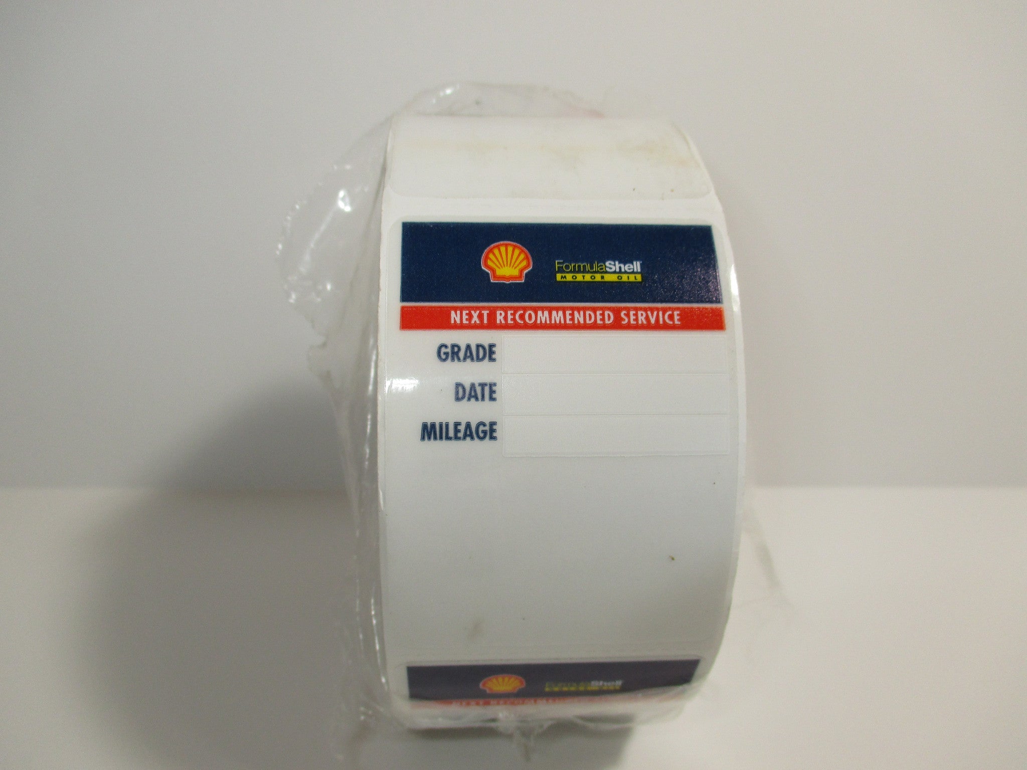 SHELL OIL CHANGE STICKERS, 500 ROLL