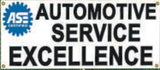 Automotive Service Excellence Banner, 2' X 6'