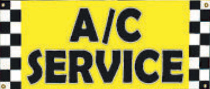 A/C Service Banner, 2' X 6'