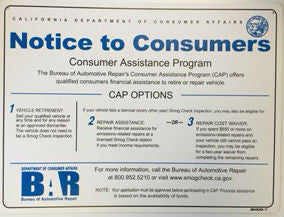 B.A.R. REQUIRED NOTICE TO CONSUMERS SIGN, 18