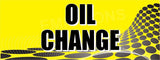 Oil Change | Yellow Gray Dots | Vinyl Banner