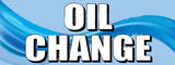 Oil Change | Blue | Vinyl Banner