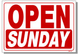 Open Sunday Sign, OP5