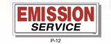 EMISSION SERVICE SIGN