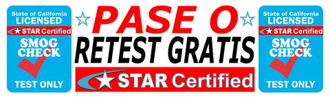 PASE O RETEST GRATIS TEST ONLY STAR CERTIFIED BANNER