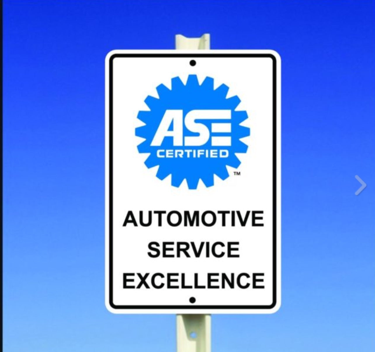 Automotive Service Excellence, ASE Sign, 8