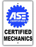 ASE Certified Mechanics Sign