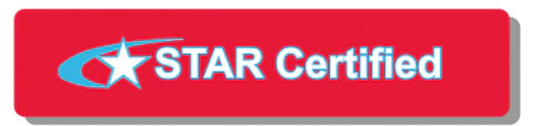 B.A.R. REQUIRED STAR CERTIFIED SMOG CHECK STATION SIGN, DOUBLE SIDE
