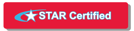 STAR CERTIFIED DECAL, 5-1/4" x 24"