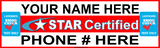 STAR CERTIFIED SMOG CHECK TEST ONLY BANNER