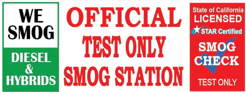We Smog Diesel & Hybrids | Official Test Only Vinyl Banner