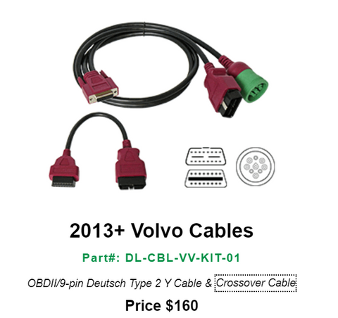 DREWLINQ 2013+ Volvo Cables--Part#: DL-CBL-VV-KIT-01