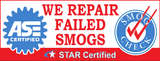We Repair Failed Smogs | ASE and Smog Check | Vinyl Banner