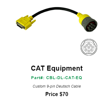 DrewlinQ CAT Equipment--Part#: CBL-DL-CAT-EQ