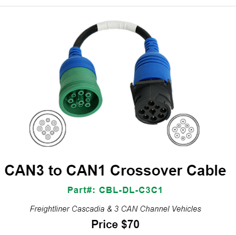 DrewlinQ  CAN3 TO CAN1 CROSSOVER CABLE CBL-DL-C3C1