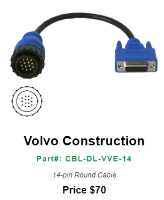 DrewlinQ VOLVO CABLE CBL-DL-VVE-14