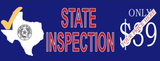 Texas - State Inspection Your Price Here | Vinyl Banner