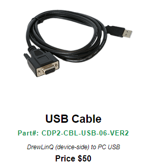 DREWLINQ USB REPLACEMENT CABLE CDP2-CBL-USB-06-VER2