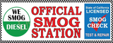 Official Smog Check | We Smog Diesel | TEST & REPAIR | Vinyl Banner