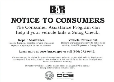 NEW!! 2022 NOTICE TO CONSUMERS SIGN