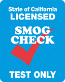 SMOG CHECK SIGN, TEST ONLY, 24" X 30", DOUBLE SIDE