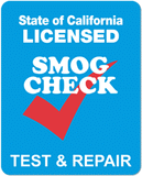 SMOG CHECK SIGN, TEST & REPAIR, DOUBLE SIDE, AP-30 (D)